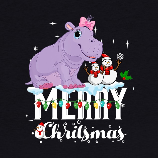 Hippo Fiona Christmas by eldridgejacqueline